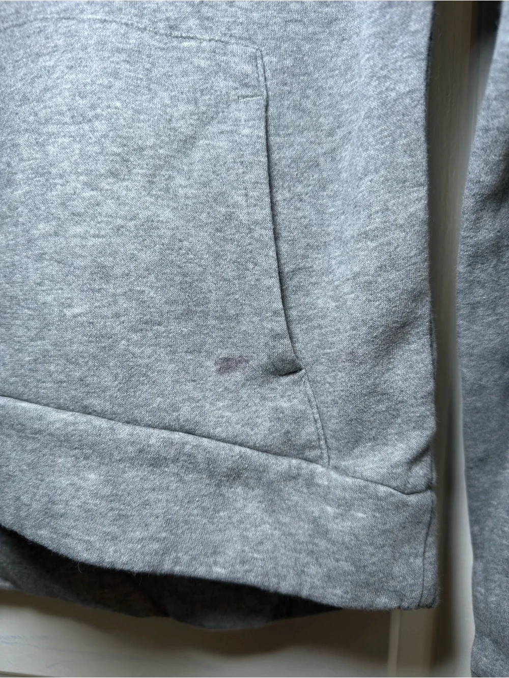 Nike Gray Hoodie with Pink Swoosh